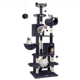 C81 Tall Cat Tower(Dark Grey,81-inch)