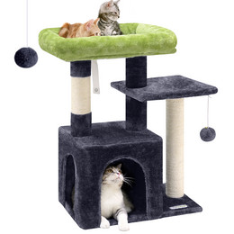 F26 Cat Tower(Dark Gray,26-inch)