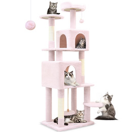 F62 Cat Tower(Pink,62-inch)