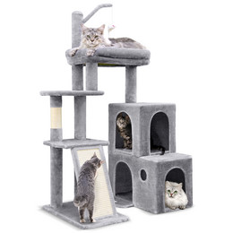 F50 Cat Tree Tower(Light Gray,50-inch)