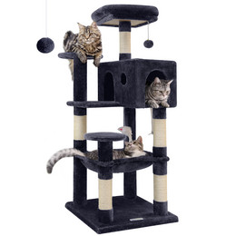 F49 Cat Tower(Dark Gray,49-inch)