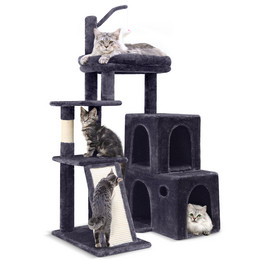 F50 Cat Tree Tower(Dark Gray,50-inch)