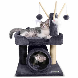 I25 Small Cat Tower(Dark Gray,25-inch)