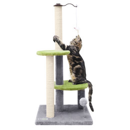 SC34 Kitten Scratching Post(Light Gray,34-inch)