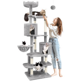 C81 Max Tall Cat Tower(Light Gray,81-inch)