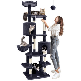 C81 Max Tall Cat Tower(Dark Gray,81-inch)