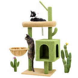 F46A Cat Tree(Green,46-inch)