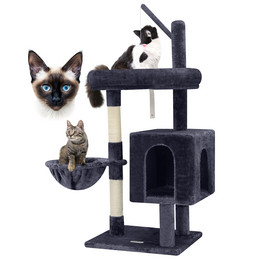 F46C Cat Tree(Dark Gray,46-inch)