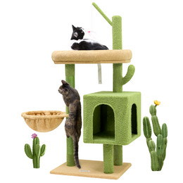 F46C Cat Tree(Green,46-inch)