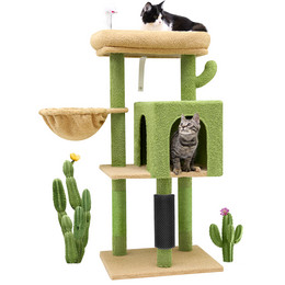 F46B Cat Tree(Green,46-inch)