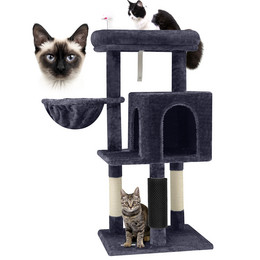 F46B Cat Tree(Dark Gray,46-inch)