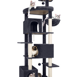 S80 Large Cat Tree Tower(Dark Grey,80-inch)