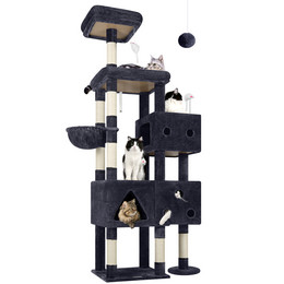 F81 Large Cat Tower(Dark Grey,80-inch)