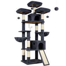 F83D Big Cat Tree(Dark Gray,83-inch)