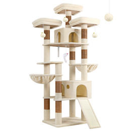 F83D Big Cat Tree(beige,83-inch)