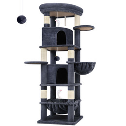 C68 Large Cat Tower(Dark Gray,68-inch)